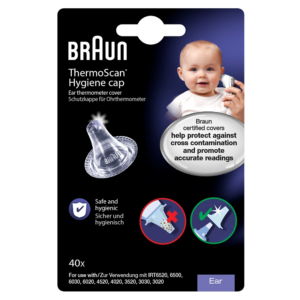 BRAUN HYGIENE CAPS THERMOSCAN - RICAMBI COPRI-SONDA PER TERMOMETRO DIGITALE AURICOLARE