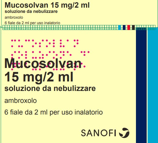 MUCOSOLVAN NEBUL 6 fiale 15MG 2ML