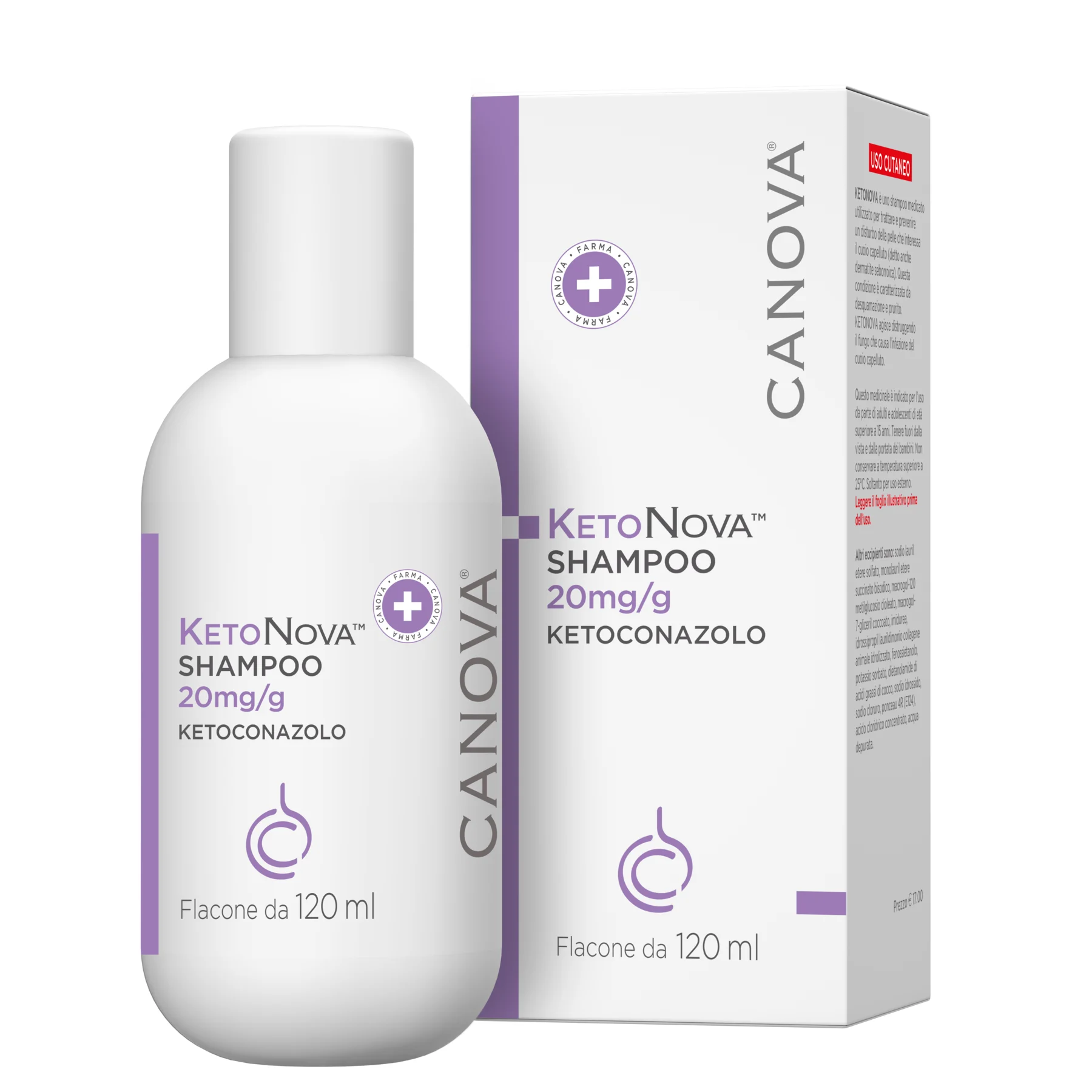 KETONOVA SHAMPOO 120ML 20MG/G