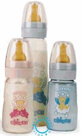 Biberon Chicco Vetro Caucciù Azzurro 0-4 mesi