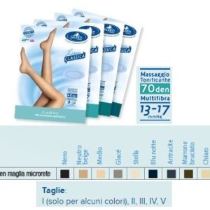 SAUBER Collant 70 Microfibra Neri Taglia 5