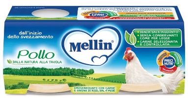 Mellin Omogenizzato Pollo 2x120g