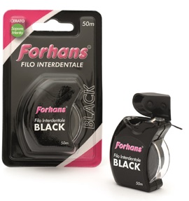 Forhans Filo Interdentale Nero 50M