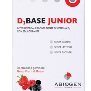 D3BASE JUNIOR 30 CARAMELLE FRUTTI DI BOSCO