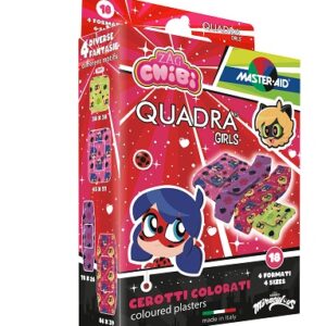 M-AID QUADRA GIRL LADYBUG 18 pezzi